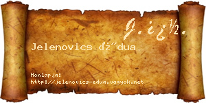 Jelenovics Édua névjegykártya